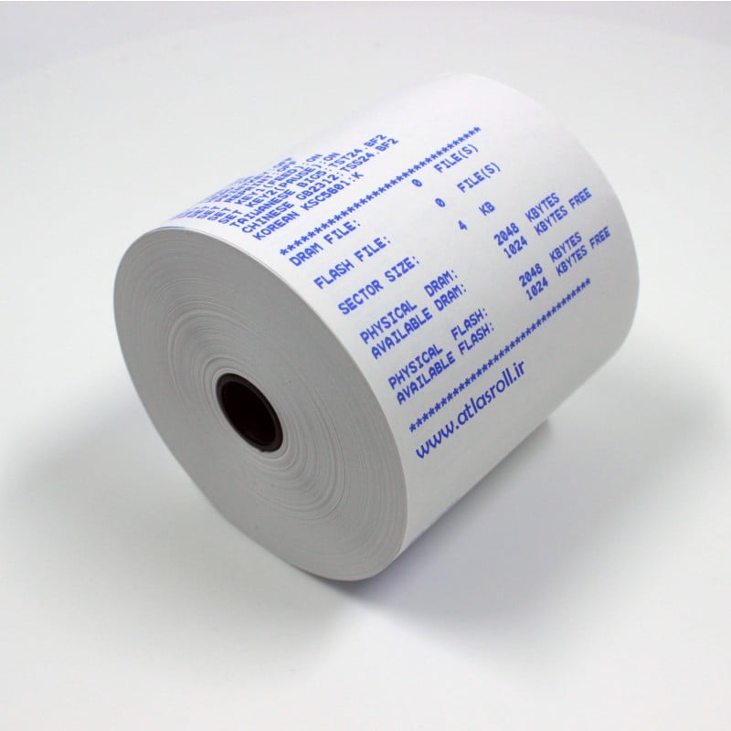 رول کاغذ پرینتر حرارتی چاپ آبی ایرانی رول کاغذ پرینتر حرارتی چاپ آبی ایرانی